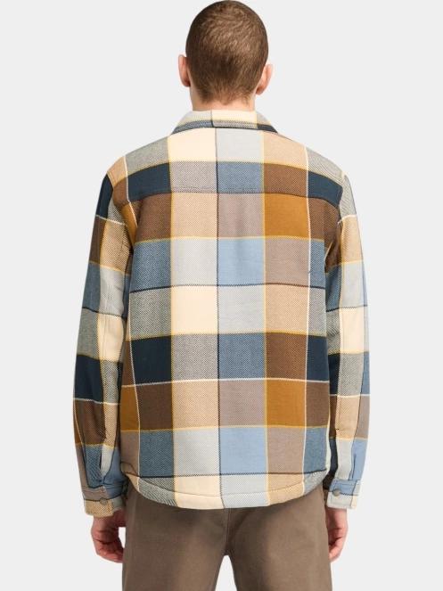 Timberland Sherpa Lined Plaid Overshirt férfi átmeneti kabát multikolor színben 3