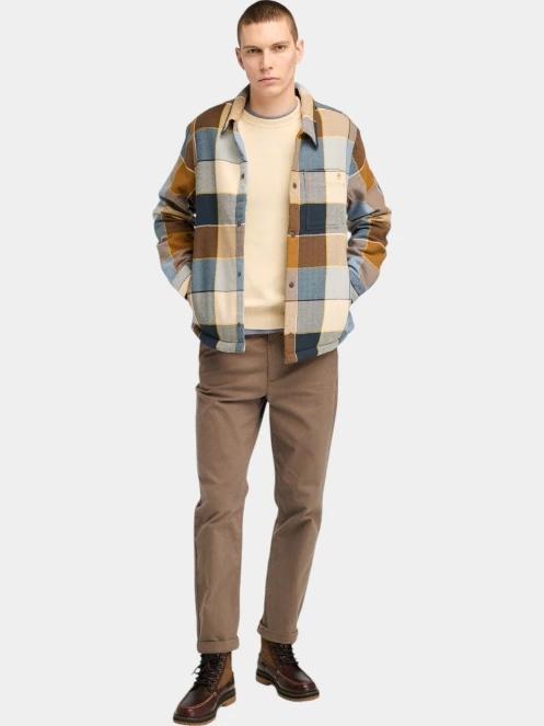 Timberland Sherpa Lined Plaid Overshirt férfi átmeneti kabát multikolor színben 4