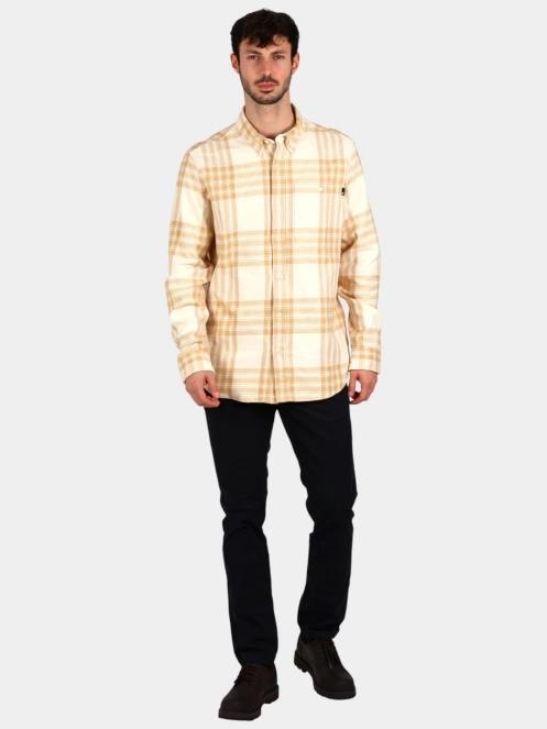 Timberland Midweight  Flannel Check Shirt férfi hosszú ujjú ing kék színben 5