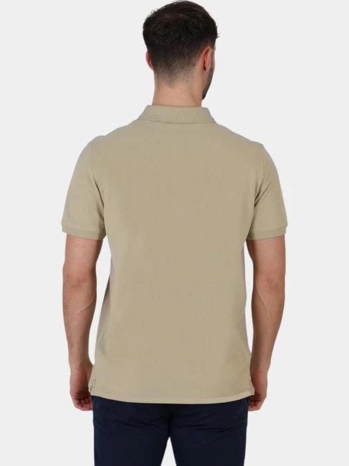 Timberland Pique Short Sleeve Polo férfi galléros póló oliva színben 4