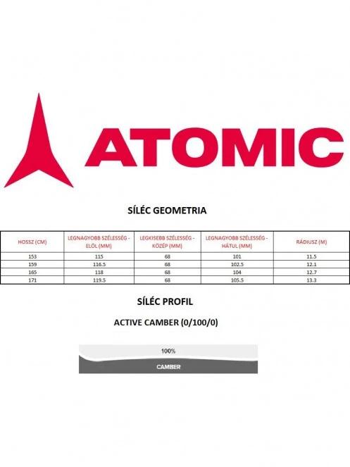 Atomic Redster S9 Servo + X 12 GW férfi síléc piros színben 7