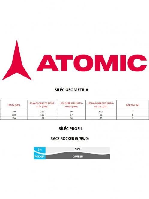 Atomic Redster J2 100-120 + C 5 GW síléc piros színben 2