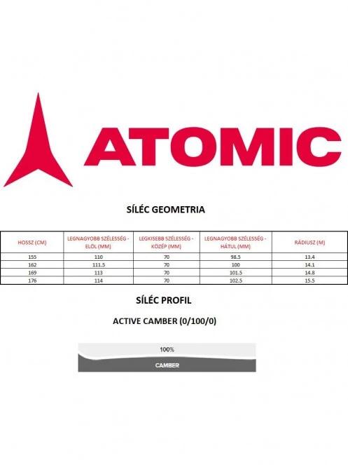 Atomic Redster X7 + M 12 GW férfi síléc fekete színben 7