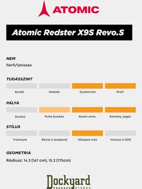 Atomic Redster X9S Revoshock S + X 12 Gw síléc világoskék színben 9
