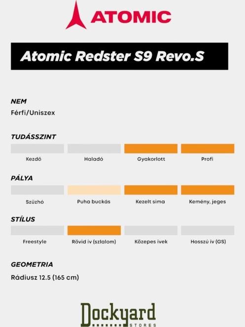 Atomic Redster S9 Revoshock S + X 12 Gw síléc piros színben 10