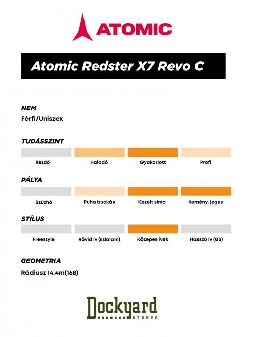 Atomic Redster X7 Revoshock C + Mi 12 Gw síléc fekete színben 13