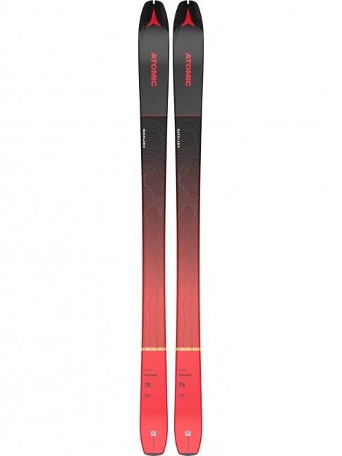 Atomic Backland 78 + Hyb Skin 78/80 B férfi síléc piros színben 2