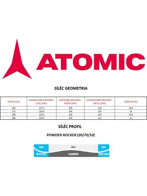 Atomic Bent 100 + War 11 Mnc Met férfi síléc multikolor színben 7