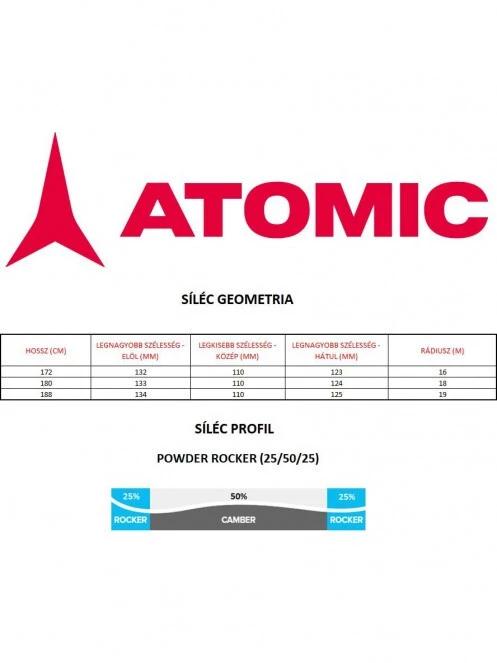 Atomic Bent 110 + Str 14 GW férfi síléc multikolor színben 7