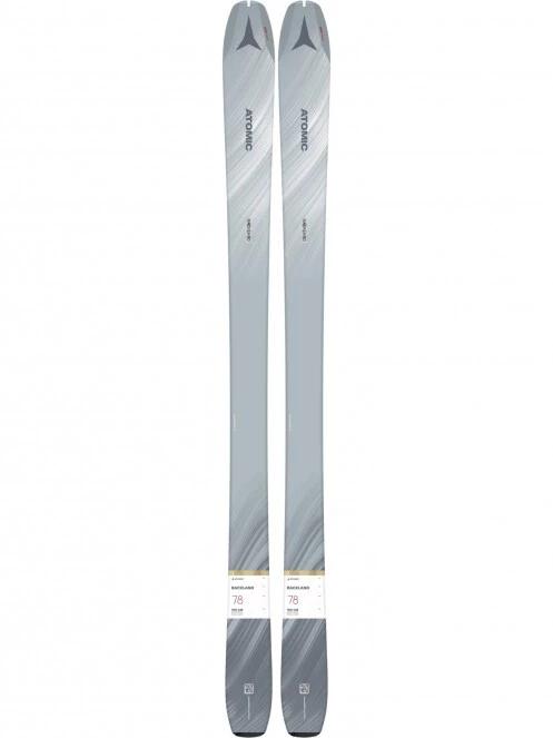 Atomic Backland 78 W + Hyb Sk 78/80 G női síléc szürke színben 2