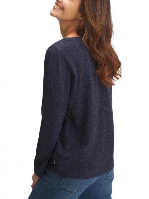 TBS Adeviver női kötött pulóver sötétkék színben 3