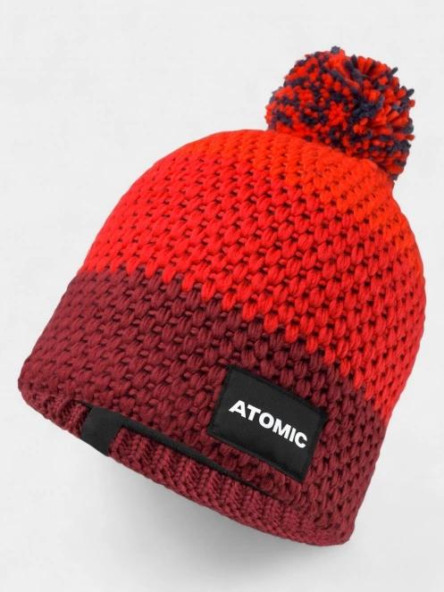 Atomic Racing Beanie bojtos sapka piros színben 2