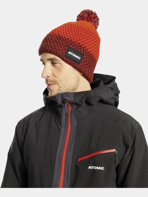 Atomic Racing Beanie bojtos sapka piros színben 3