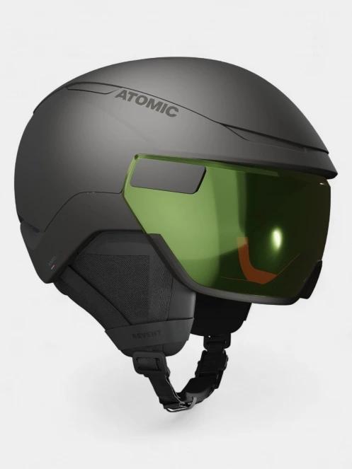 Atomic Revent Gt Amid Visor Hd Photo bukósisak fekete színben 3