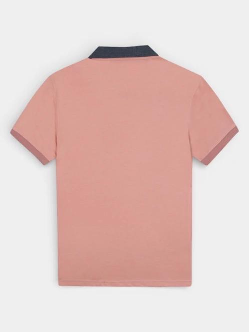 TBS Arsonpol férfi galléros póló rózsaszín színben 3