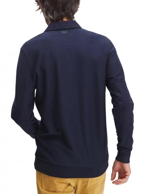 TBS Aurinpol férfi hosszú ujjú póló sötétkék színben 3