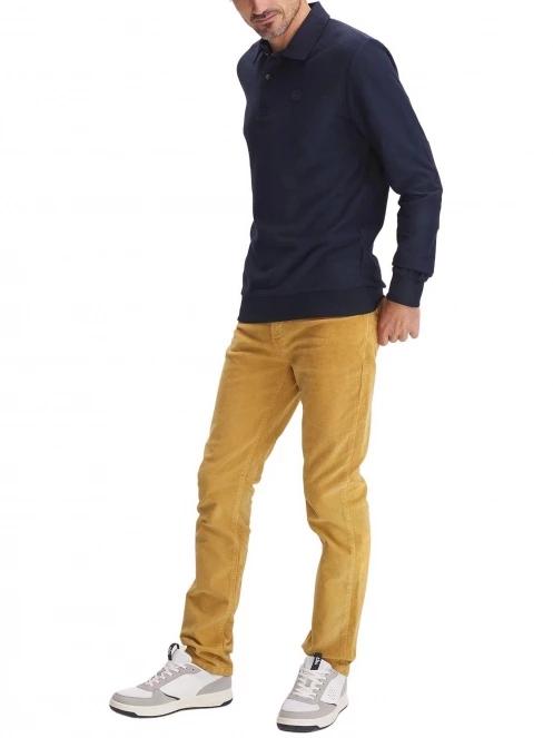 TBS Aurinpol férfi hosszú ujjú póló sötétkék színben 4