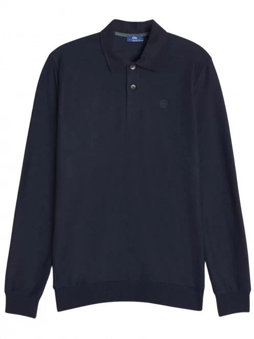 TBS Aurinpol férfi hosszú ujjú póló sötétkék színben 5