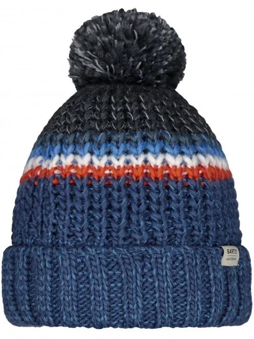 Barts Reggey Beanie bojtos sapka sötétkék színben 2