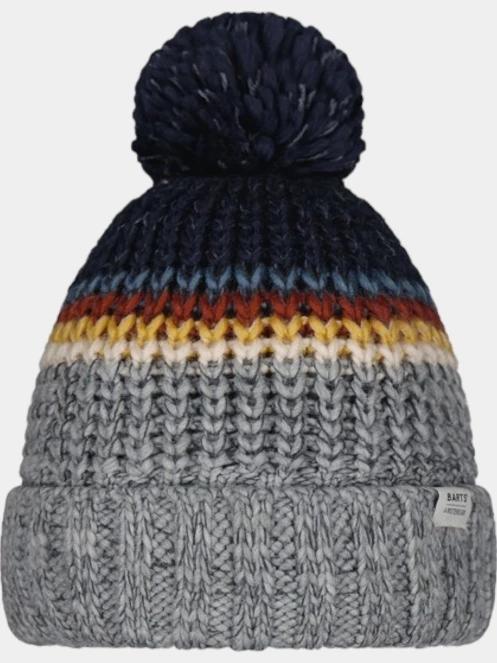 Barts Reggey Beanie bojtos sapka sötétkék színben 2