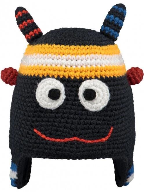 Barts Monster Beanie kötött sapka fekete színben 2
