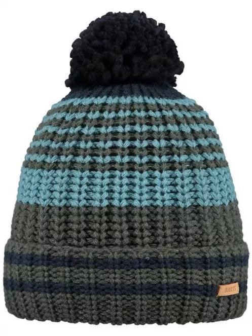 Barts Edin Beanie bojtos sapka oliva színben 2