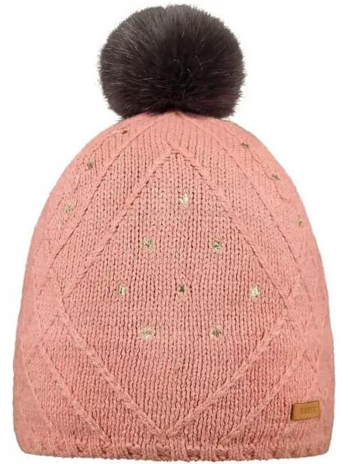 Barts Camilan Beanie bojtos sapka rózsaszín színben 2