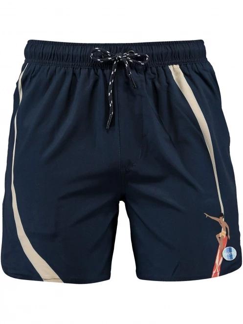Barts Risso Shorts férfi beach short sötétkék színben 5