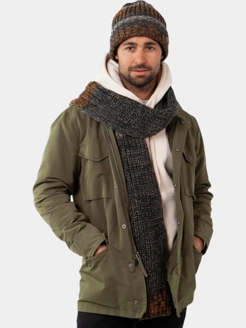 Barts Akotan Scarf férfi sál oliva színben 3