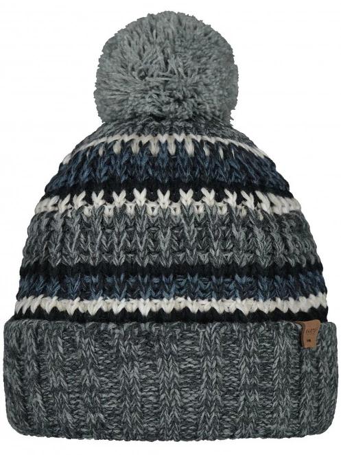 Barts Goser Beanie férfi bojtos sapka szürke színben 2