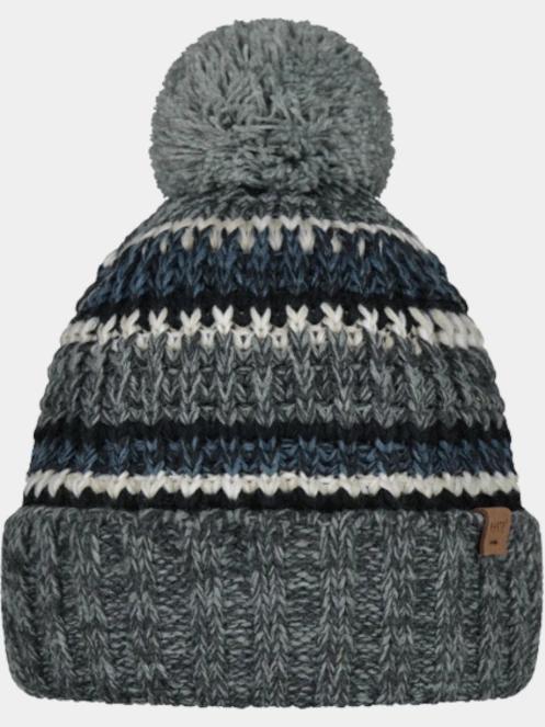Barts Goser Beanie férfi bojtos sapka szürke színben 2