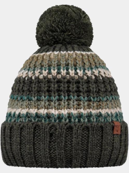 Barts Goser Beanie férfi bojtos sapka oliva színben 2