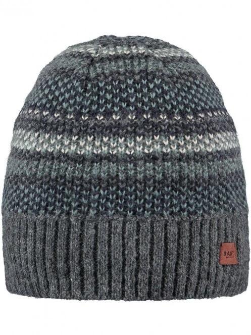 Barts Baulder Beanie férfi kötött sapka szürke színben 2