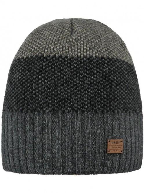 Barts Holmer Beanie férfi kötött sapka szürke színben 2