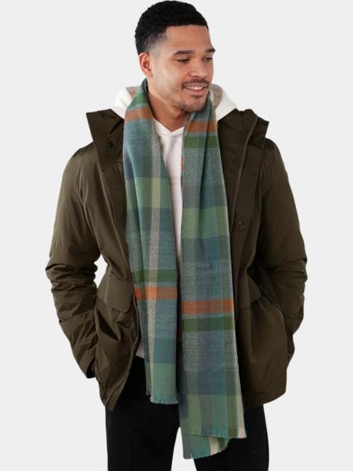 Barts Lowel Scarf férfi sál zöld színben 4