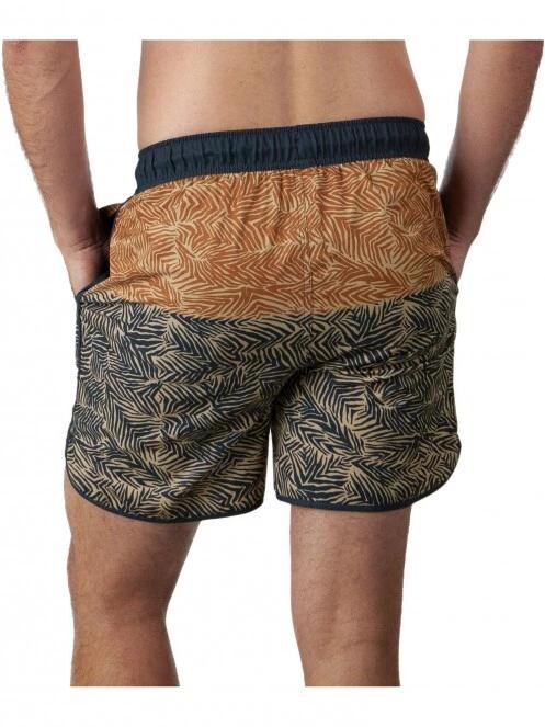 Barts Junko Shorts férfi fürdőnadrág barna színben 3