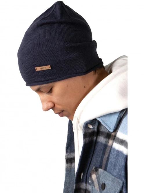 Barts James Beanie férfi sapka sötétkék színben 4