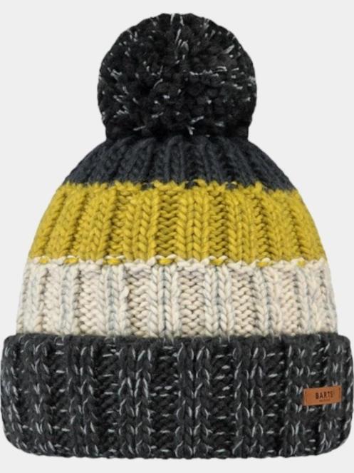 Barts Wilhelm Beanie férfi bojtos sapka sötétkék színben 2