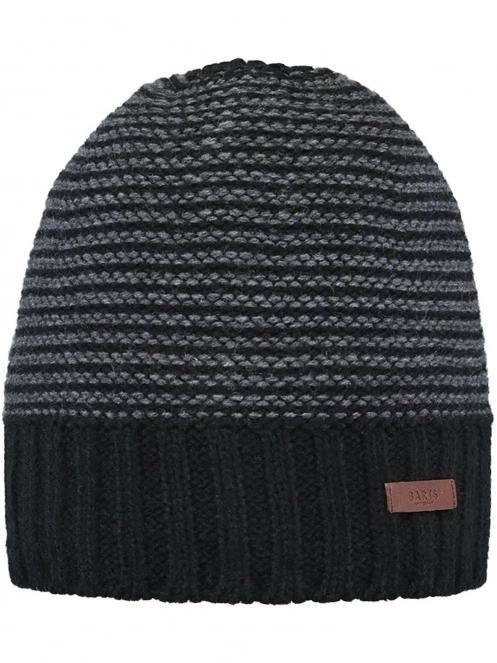 Barts David Beanie férfi kötött sapka fekete színben 2