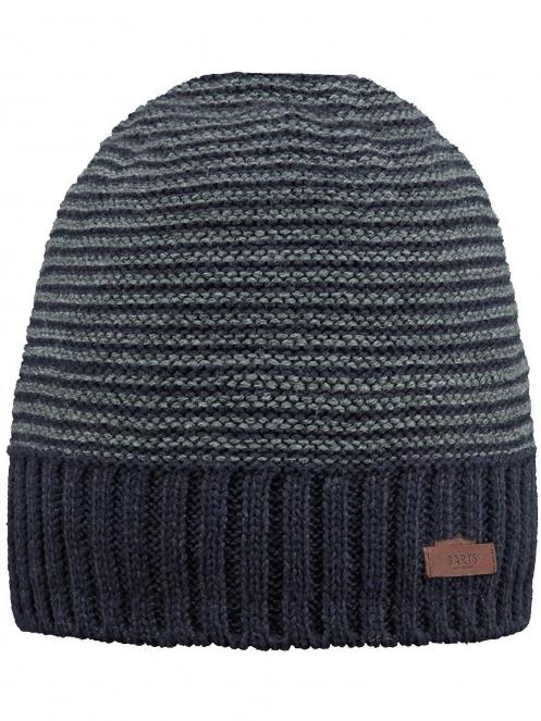 Barts David Beanie férfi kötött sapka sötétkék színben 2