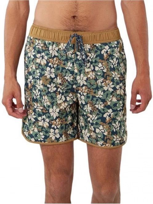 Barts Jarai Shorts férfi beach short oliva színben 2