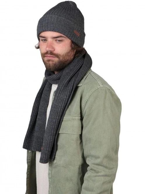 Barts Wilbert Scarf férfi sál szürke színben 2