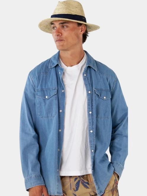 Barts Albury Hat férfi szalmakalap homok színben 4