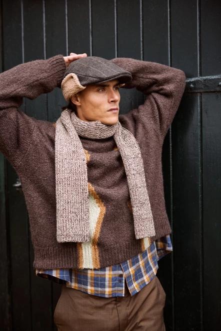 Barts Skaga Scarf férfi sál barna színben 3