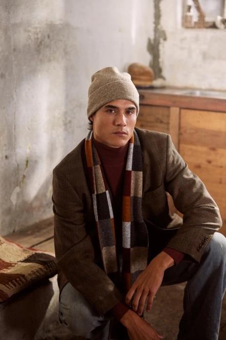 Barts Vidat Beanie férfi sapka barna színben 5