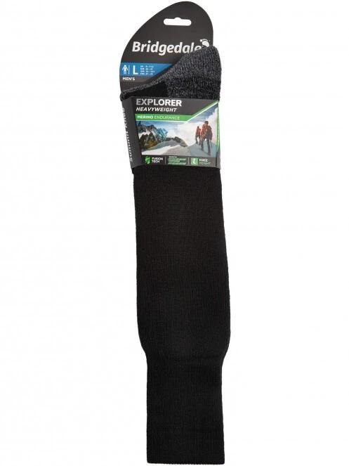 Bridgedale Heavyweight Merino Performance Knee túrazokni fekete színben 5