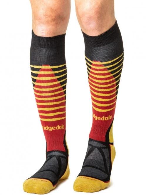 Bridgedale Midweight Merino Endurance Over Calf férfi sízokni fekete színben 4