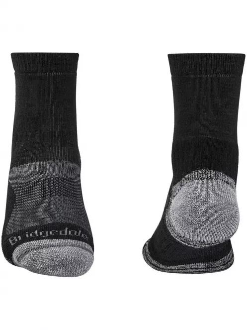 Bridgedale Lightweight Merino Performance 3/4 Crew Original férfi túrazokni fekete színben 3