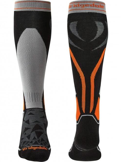 Bridgedale Midweight Merino Endurance Over Calf férfi sízokni szürke színben 3