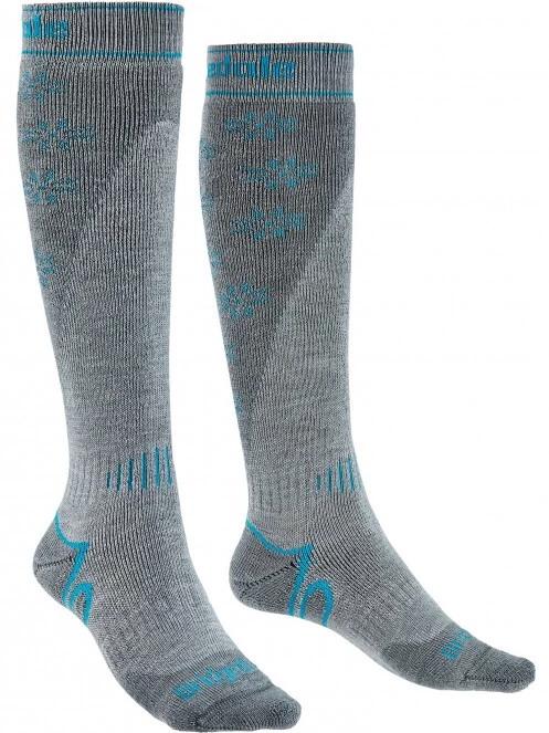 Bridgedale Midweight + Merino Endurance Over Calf női sízokni szürke színben 2